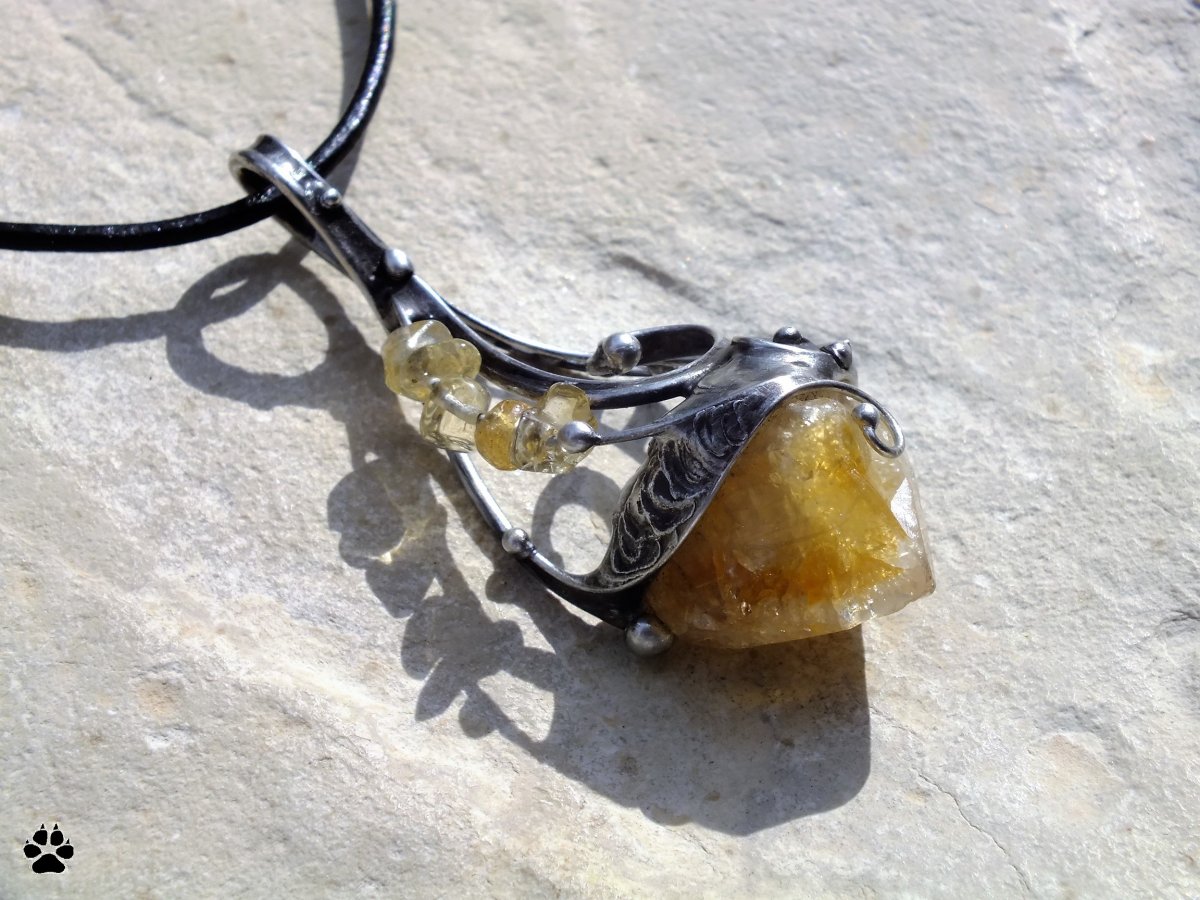 Náhrdelník ZOE - pálený citrín