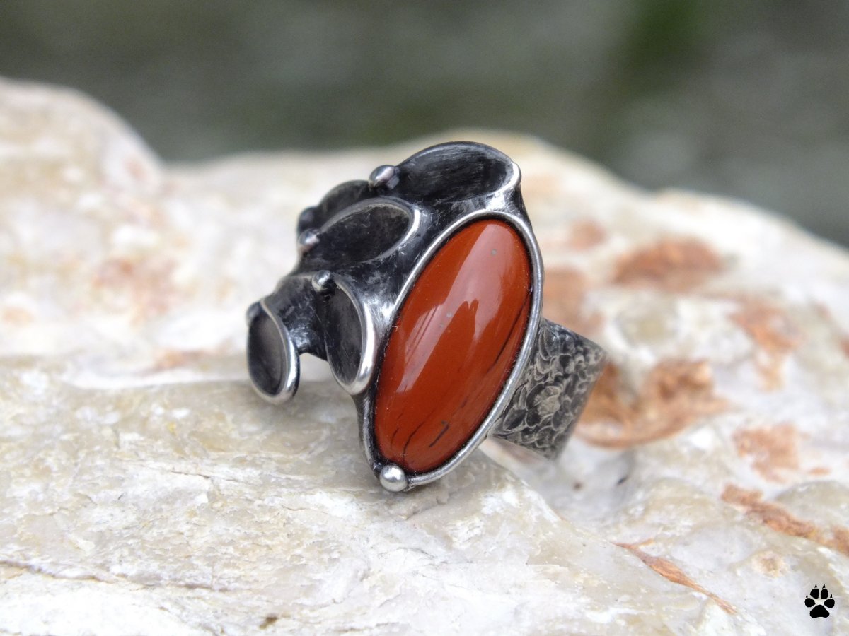 Listy - prsten s jaspisem