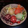 Sada 5ks háčkovaných obalů na velikonoční vajíčka