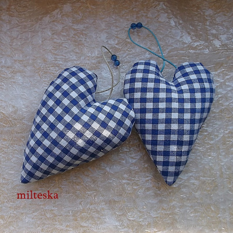 dekorační srdíčko s levandulí/střední