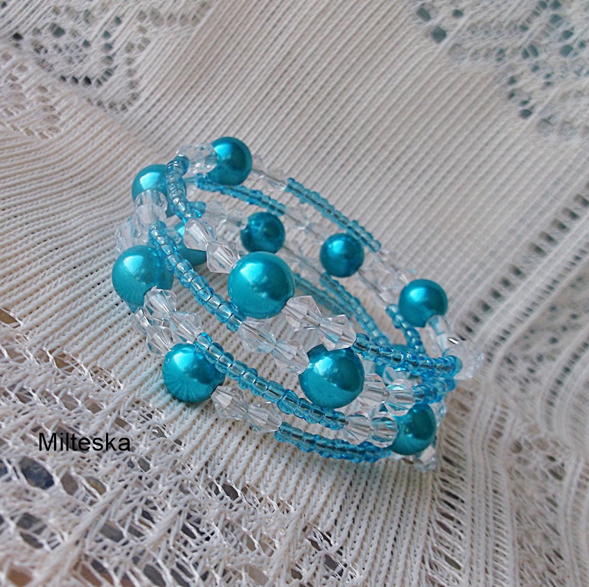 náramek-modrobílý