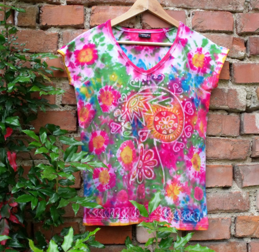 Batika tričko "ROZKVETLÁ ŽENA"