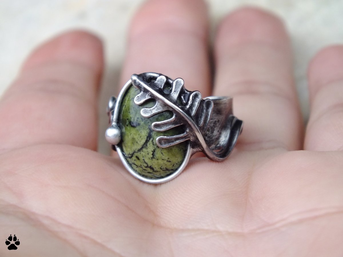 Kapradí - prsten - serpentinit