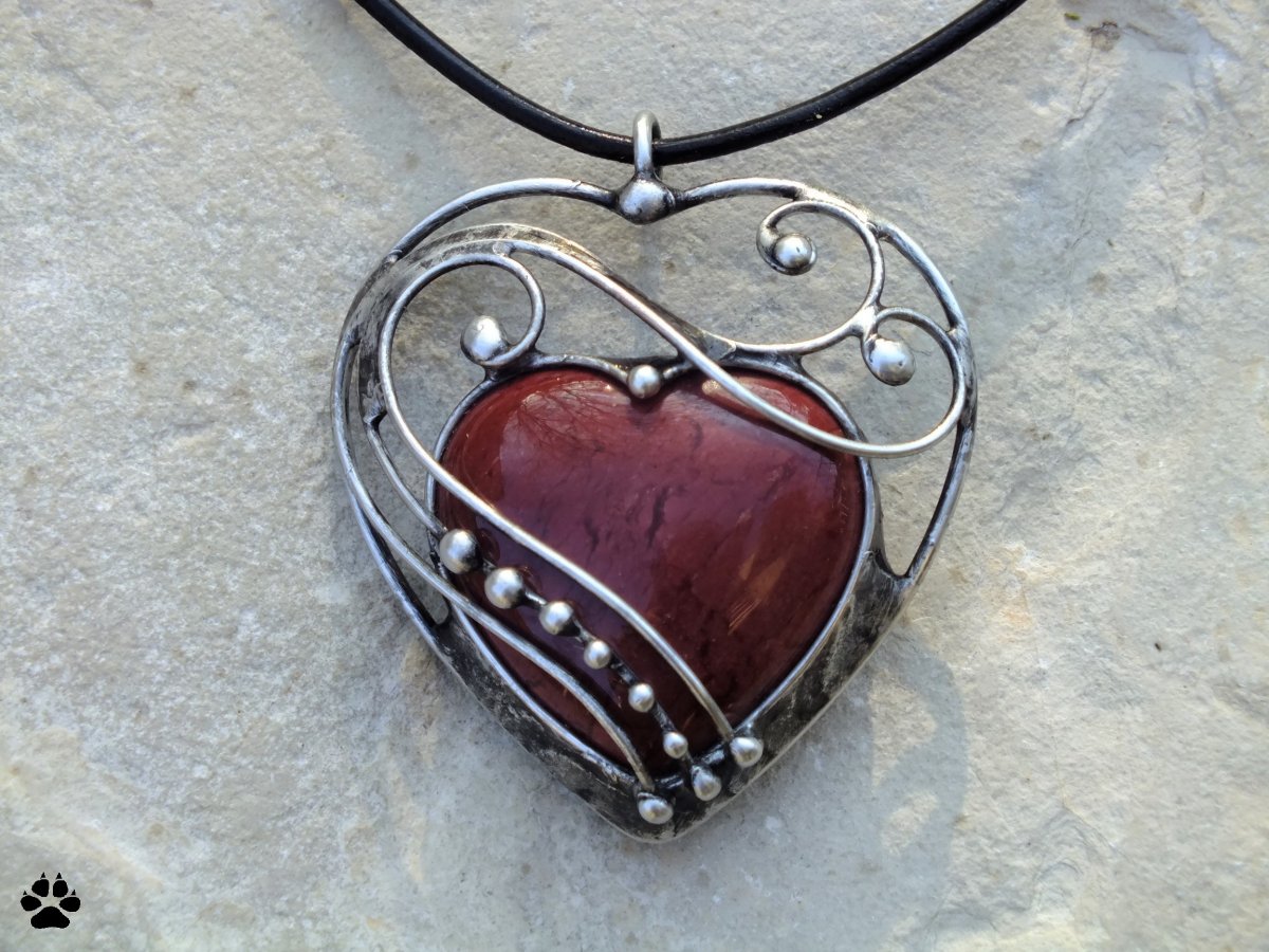 Srdce z jaspisu - mookait