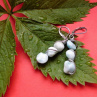 Naušnice -Nerez-3x larimar