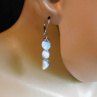 Naušnice -Nerez-3x larimar