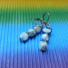 Naušnice -Nerez-3x larimar
