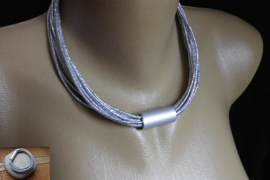 Souprava - Stříbrné nitky + nerez