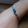 Náramek  -nerez,larimar