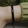 Náramek   -S nerezovým srdíčkem- macrame