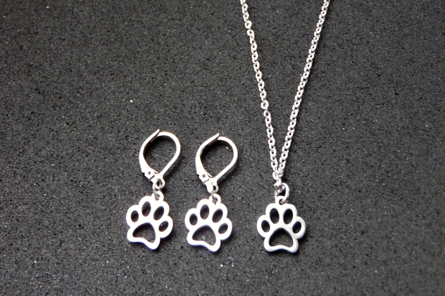 Naušnice -Nerezové tlapky do oušek