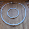 Náhrdelník  - Opalit s bílou perlou