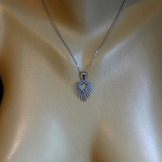 Náhrdelník-  nerez  - srdce k Valentýnu