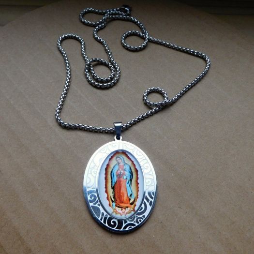 Náhrdelník-  nerez  - panna Marie