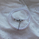 Náhrdelník z bílých perliček