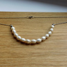 Náhrdelník   - bílé  říční perly