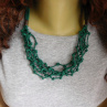 Náhrdelník  zelený  součkový