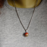 Náhrdelník   - nerezový řetízek s polodrahokamy