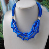 Náhrdelník modrý   součkový