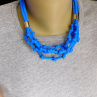 Náhrdelník modrý   součkový