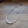 Náhrdelník-Malé , větší, největší bílé pravé perličky