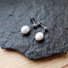 Naušnice -Bílé perly*-napichovátka