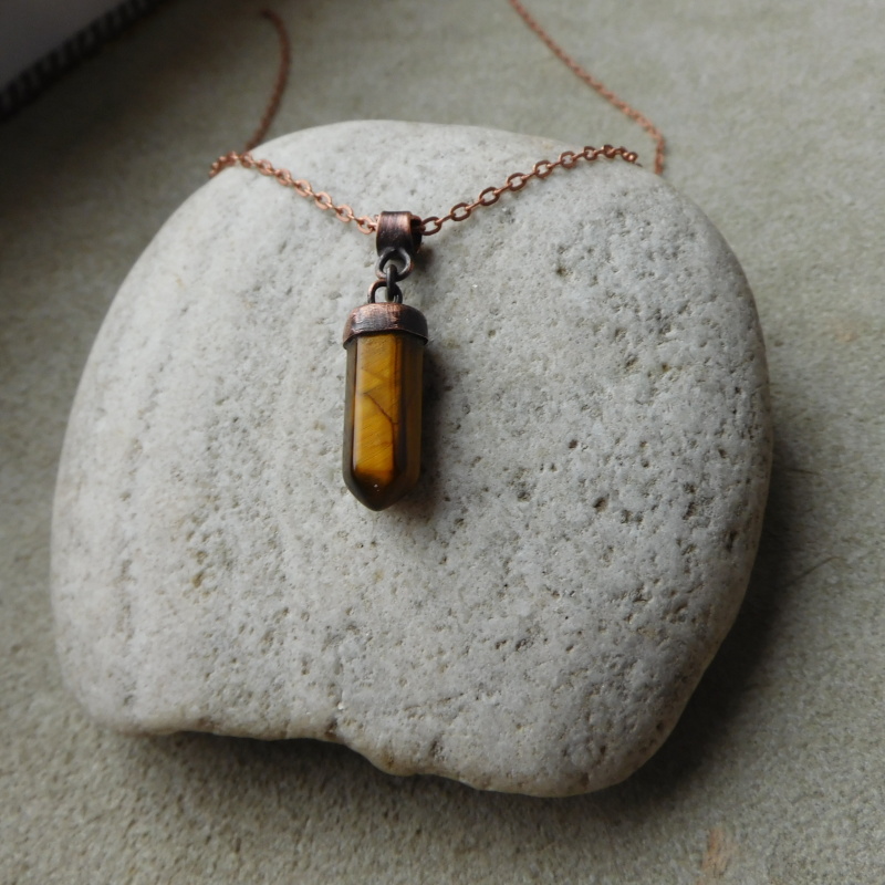 Přívěšek - kameny v mědi - pro radost