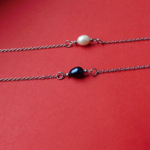 Náramek- Nerezové náramky s perlou