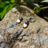 Naušnice-Zajímavé, perla + perleť