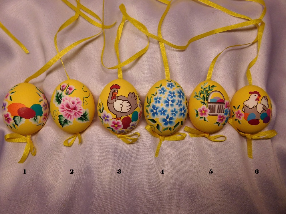 Kraslice malovaná technikou One Stroke 