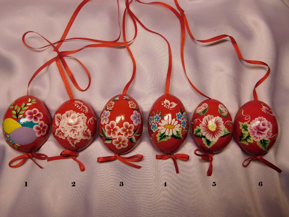 Kraslice malovaná technikou One Stroke