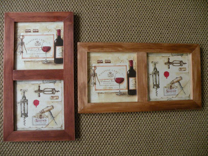 Obrázek dvojrám s vínem