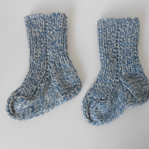 Ručně pletené ponožky s vlnou