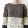 Dámský ručně pletený svetr s merinem vel. M,L