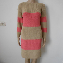 Dámský dlouhý svetr - šaty XS,S s merinem