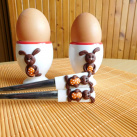 Stojánek na vajíčko a lžička - zajíček