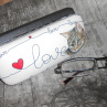 Sada - peněženka + pouzdro na brýle - kočičí láska