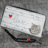 Sada - peněženka + pouzdro na brýle - kočičí láska