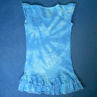 Dívčí bílo-modré batikované šaty 9/11 (13404585)