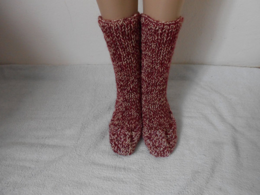 Ručně pletené ponožky s vlnou 36-37
