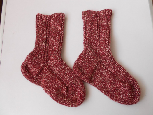 Ručně pletené ponožky s vlnou 42-43