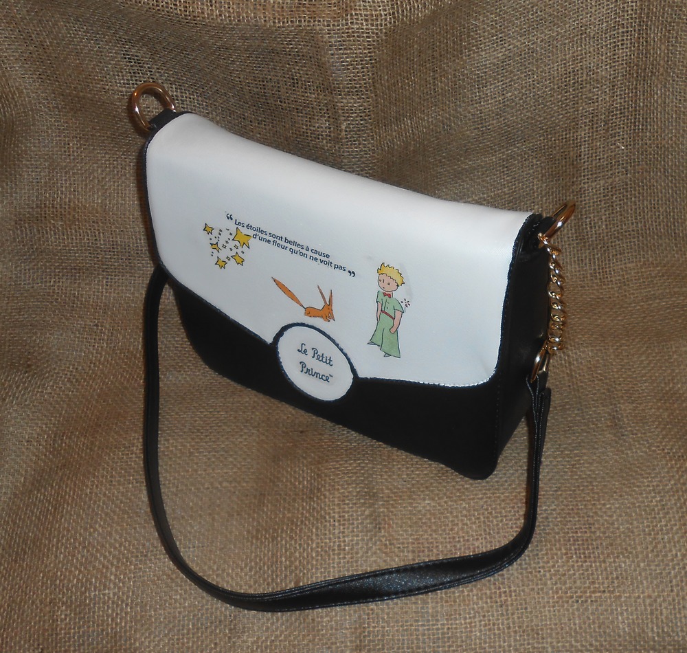Kabelka přes rameno - malý princ s citátem