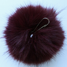Kožešinová bambule 12 cm s karabinkou