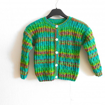 Ručně pletený svetřík s merinem vel. 116-122