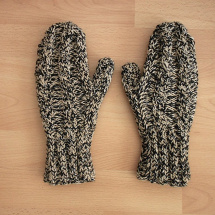 Ručně pletené palčáky s merinem