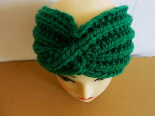 Křížená čelenka merino