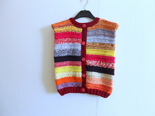 Pletená vestička s merinem vel. 110-116