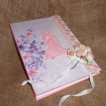 Svatební kniha hostů - růžová