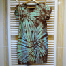 Mentolovo-hnědé dámské batikované šaty S - XXL 14844155