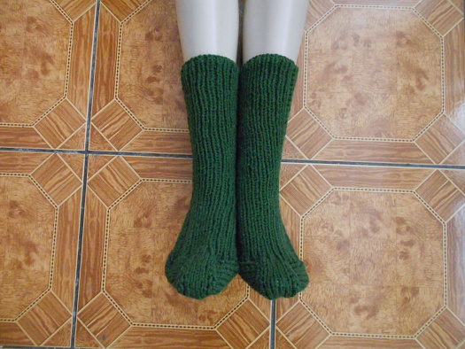 Ručně pletené ponožky s vlnou vel. 36-37